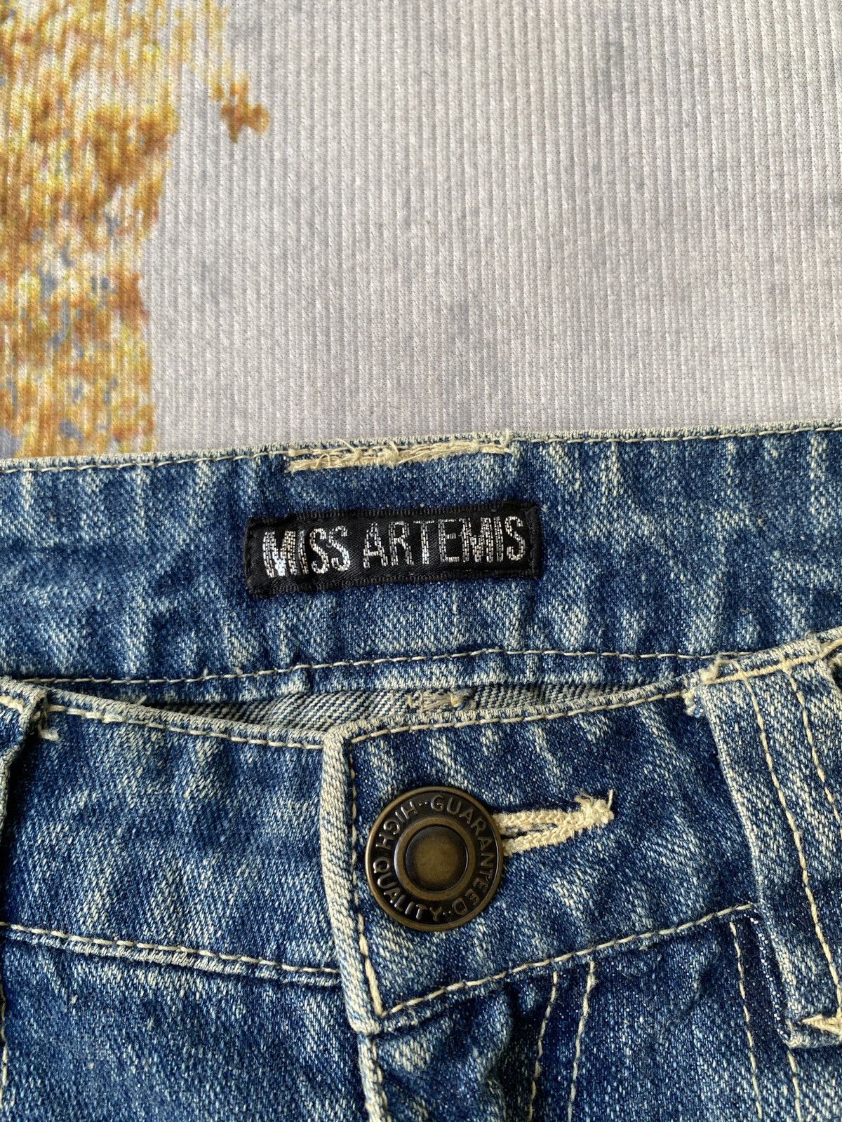 Japanese Brand × Tornado Mart 1990’s Miss Artemis Tribal Design Flare Denim Size US 29 - 21 Thumbnail