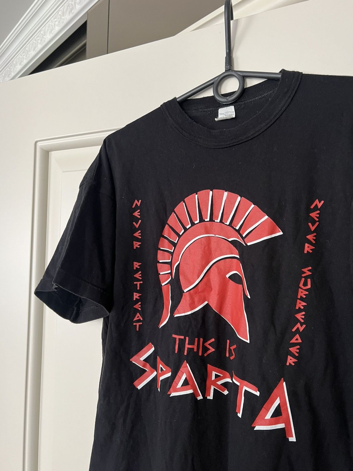 Vintage This Is Sparta 300 Movie T-Shirt Spartan Helmet Graphic Size US M / EU 48-50 / 2 - 5 Thumbnail