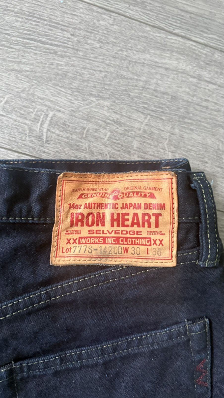 Iron Heart Iron Heart 777S Selvedge Jeans W30 L36 Indigo Slim Tapered Size US 30 / EU 46 - 5 Thumbnail