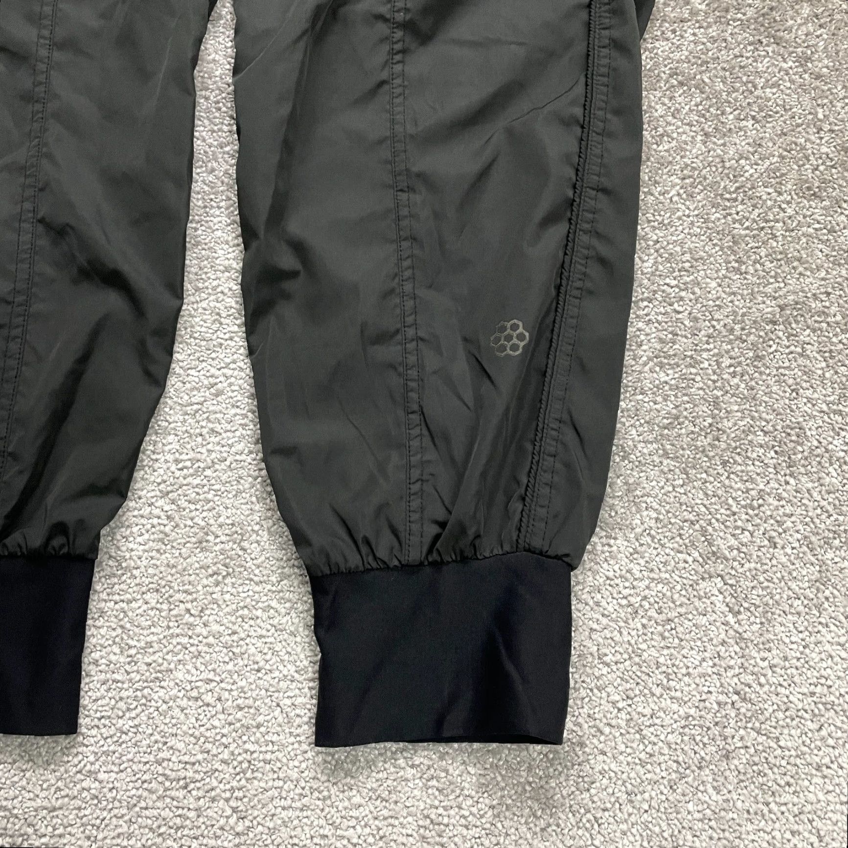 Vintage Honey Cut Pants Women's Track Windbreaker Active 28x27 Black Tapered Size 28" / US 6 / IT 42 - 5 Thumbnail