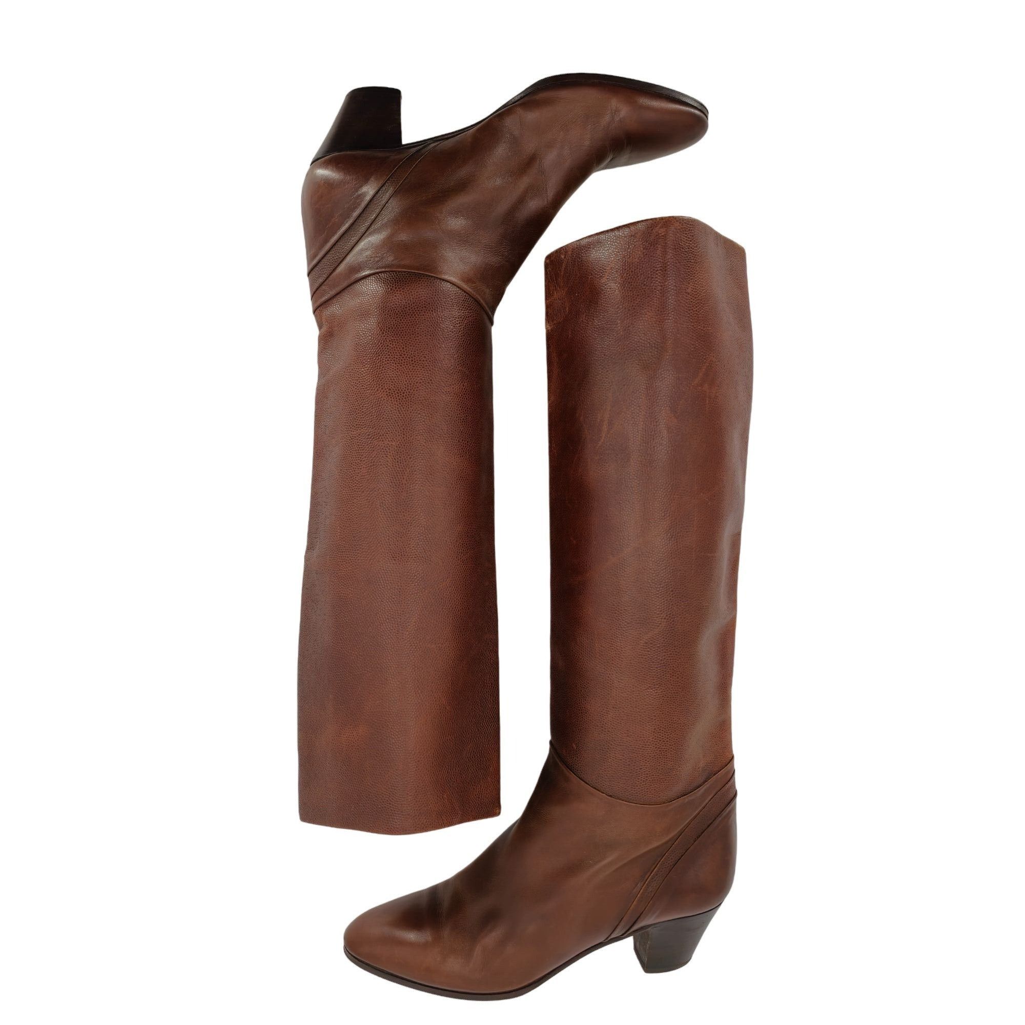 Bally Vintage Italian Calfskin Bally Womens Size 7.5M Brown Soft Size US 7.5 / IT 37.5 - 4 Thumbnail