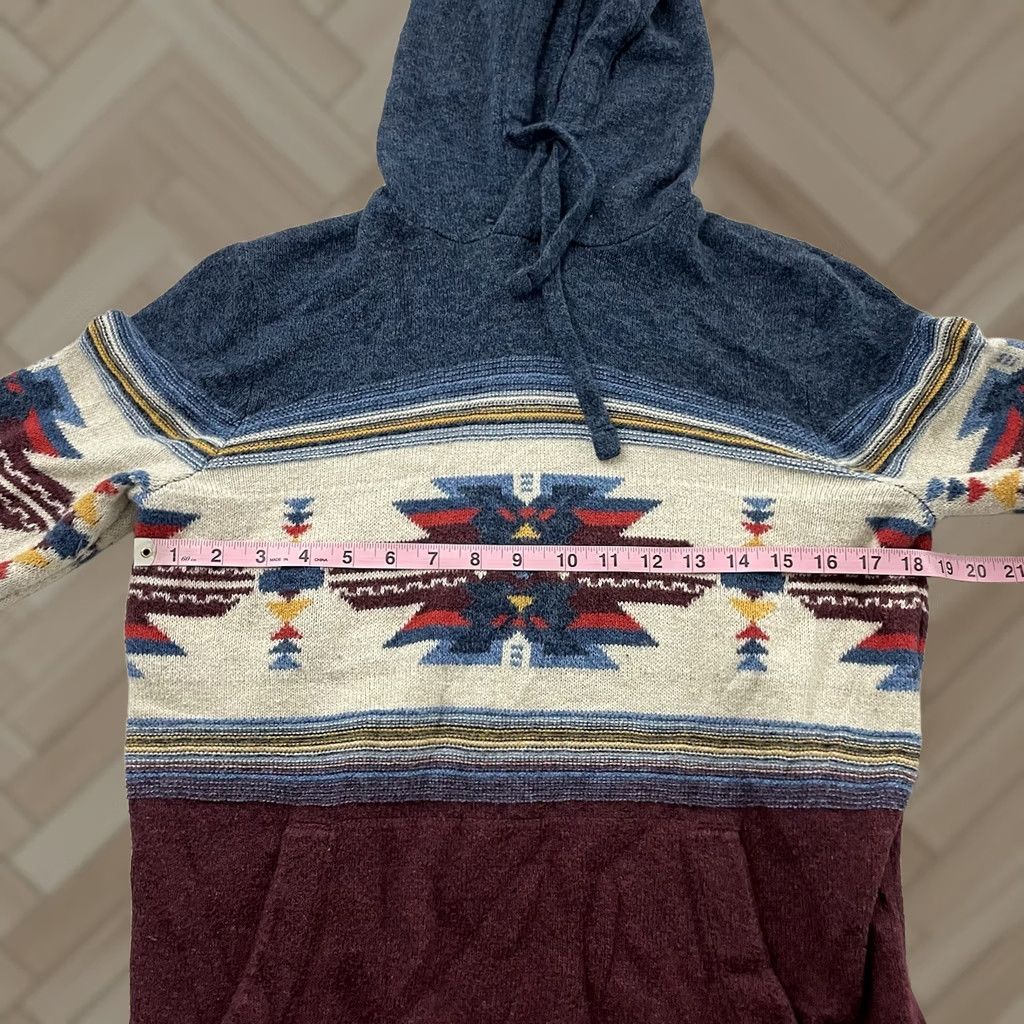 American Eagle Outfitters American Eagle Southwestern Pullover Hoodie Mens S Red Sweatshirt Size US S / EU 44-46 / 1 - 1 Thumbnail