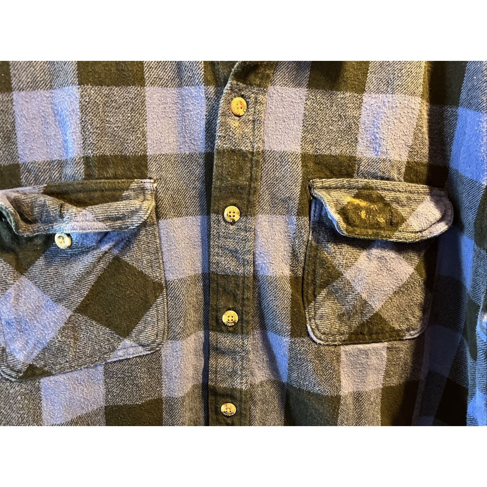 Field & Stream Field & Stream VTG men’s XXL blue plaid cotton flannel shirt Size US XXL / EU 58 / 5 - 8 Thumbnail