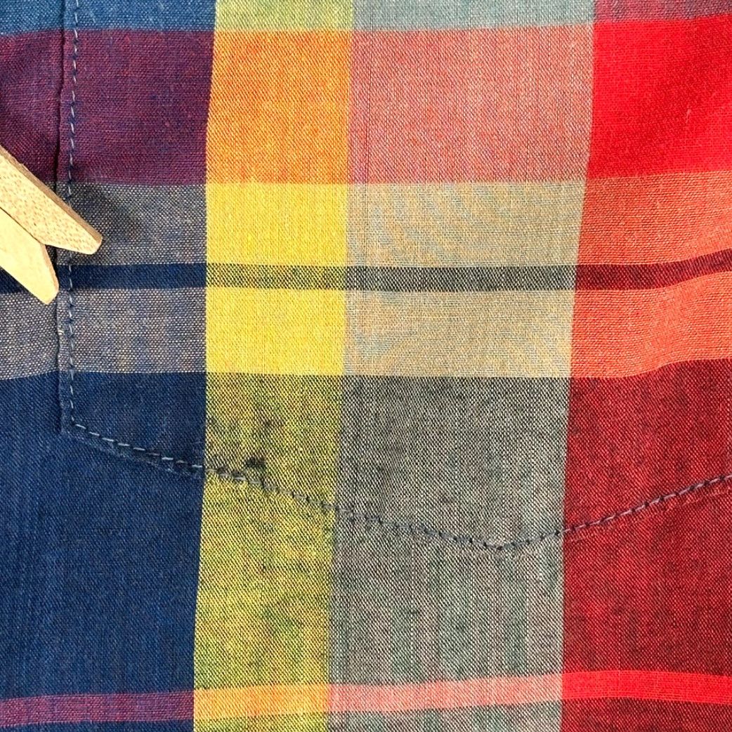 McGregor VINTAGE McGregor Shirt Adult LARGE Red Purple Green Patchwork Plaid Rainbow 80s Shirt Mens Large Red Purple Green Patchwork Plaid Rainbow 80s Size US L / EU 52-54 / 3 - 7 Thumbnail