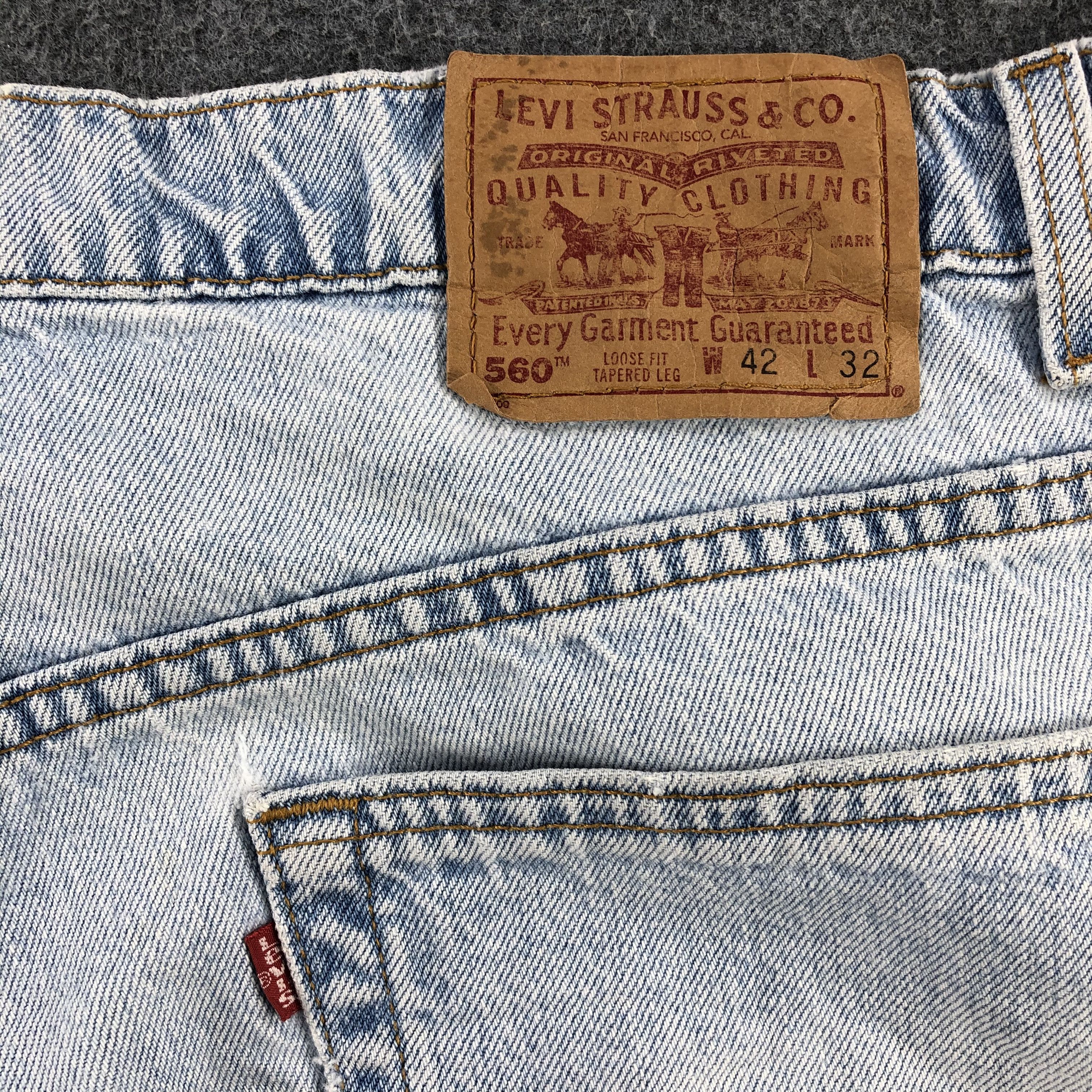 Levi's × Vintage Vintage 90s Light Wash Levis 560 Jeans-JM1894 Size US 41 - 6 Thumbnail