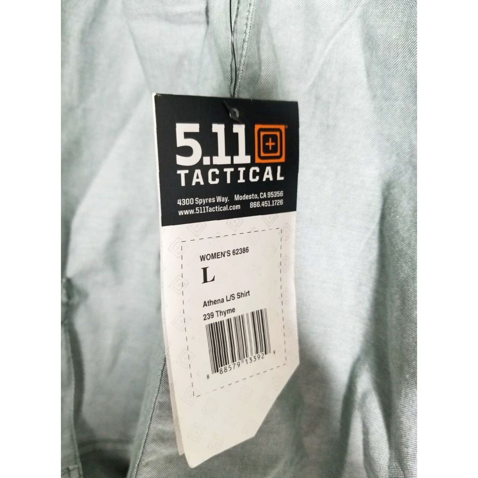 Vintage VINTAGE 5.11 Tactical Womens L Athena Button Down Uniform Shirt Green Size L / US 10 / IT 46 - 3 Thumbnail