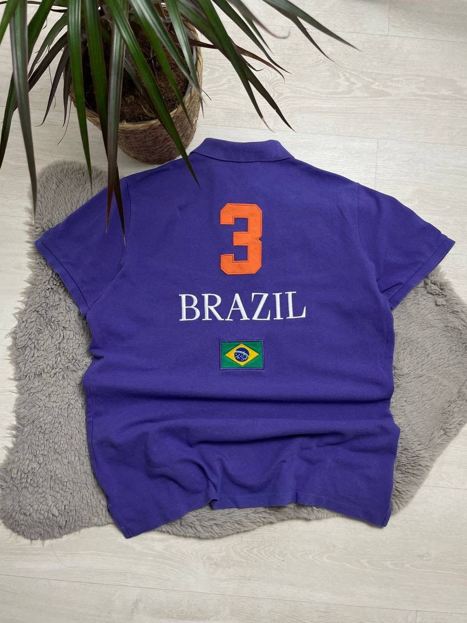Polo Ralph Lauren × Vintage Polo Ralph Lauren Vintage Polo T-shirt CENTER Pony Brazil 3 Size XL / US 12-14 / IT 48-50 - 5 Thumbnail