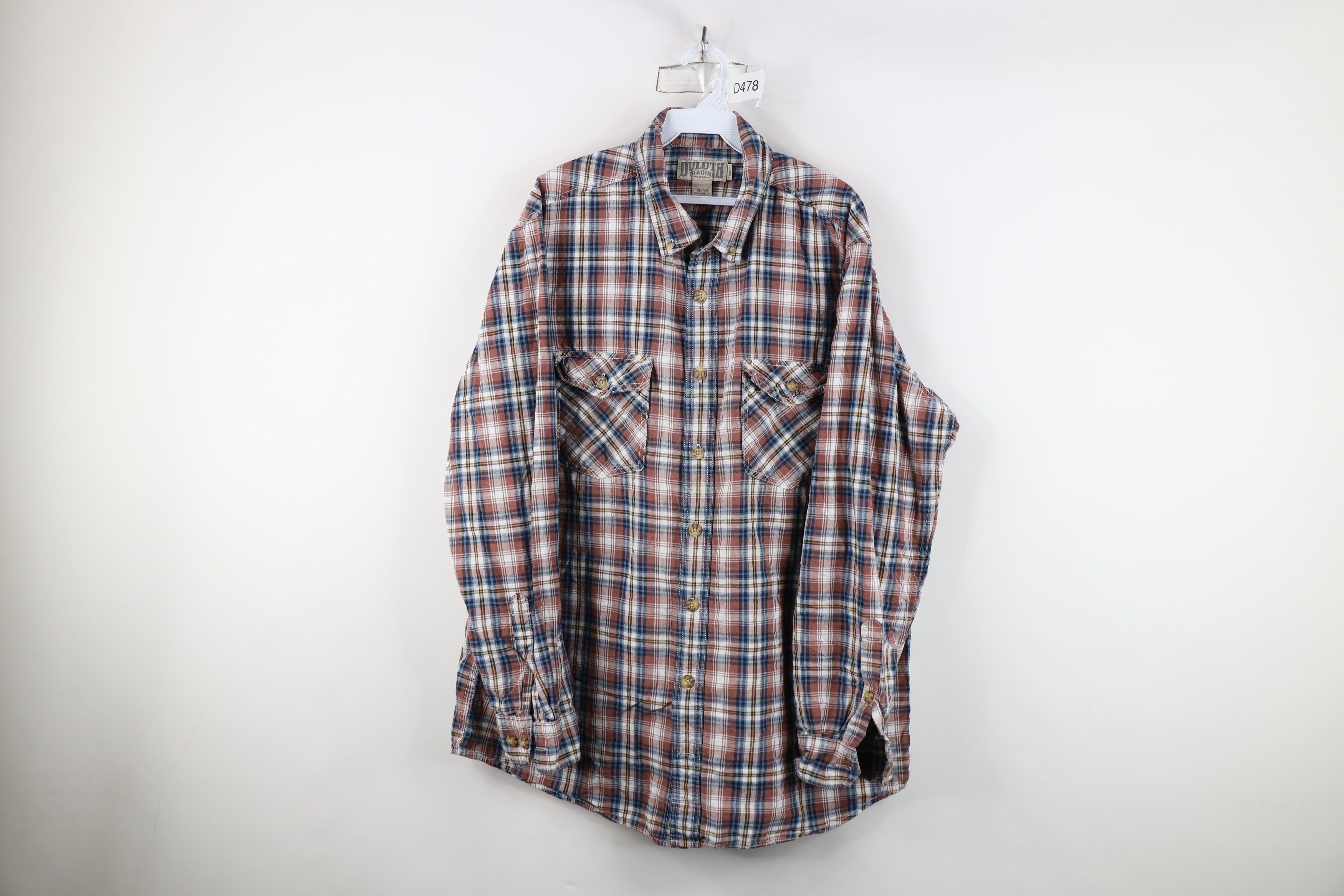 Duluth Trading Company × Vintage Duluth Trading Co Gusset Collared Button Down Shirt Plaid Size US XL / EU 56 / 4 - 1 Thumbnail