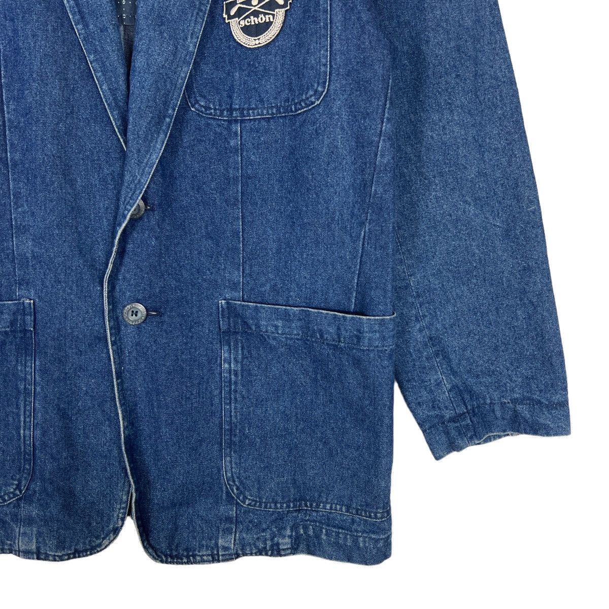 Mila Schon 🔥 SCHON DENIM BLAZER JACKET MADE IN ITALY Size US S / EU 44-46 / 1 - 5 Thumbnail