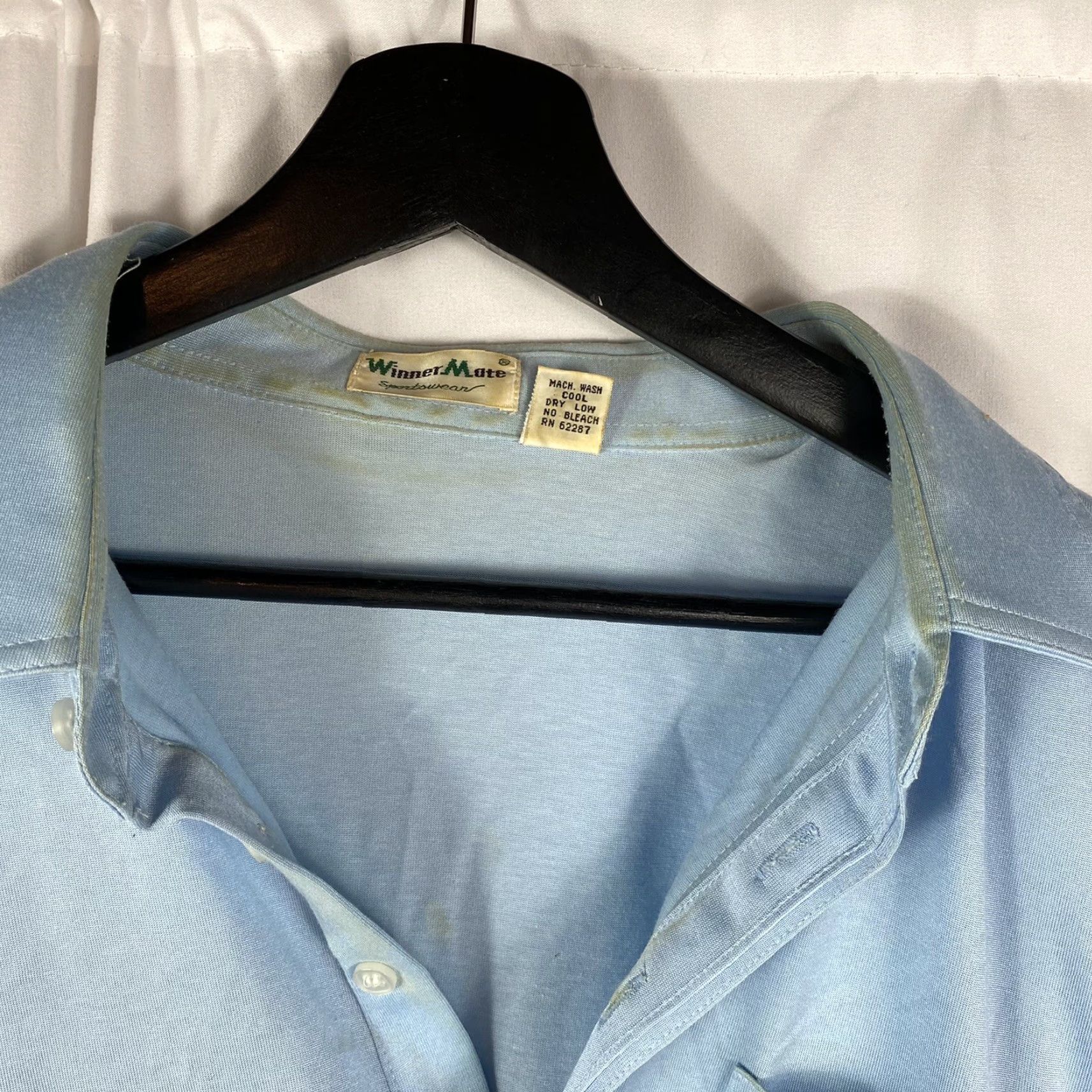 Vintage VINTAGE US Navy USS Lexington Blue Ghost Polo Shirt XL 1970s Size US XL / EU 56 / 4 - 3 Thumbnail
