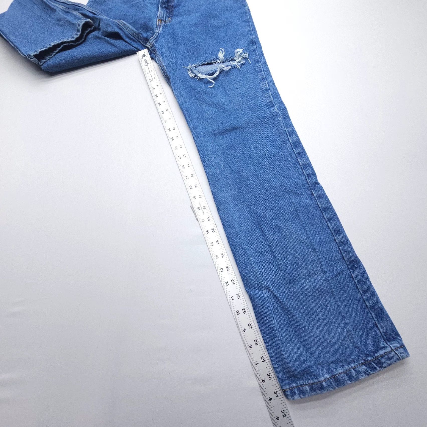 Vintage VINTAGE Rockies Rocky Mountain High Rise Straight Jeans Size 9 Western Denim Women blue 90s Southwestern 5-Pocket Logo Jeans Mens? Size 30" / US 8 / IT 44 - 6 Thumbnail