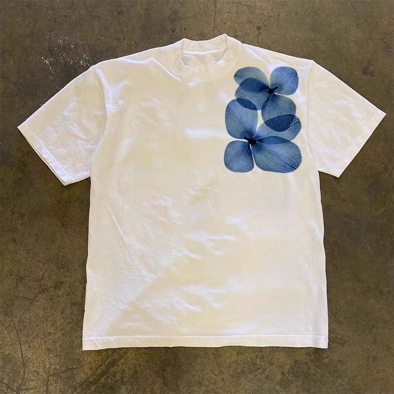 Vintage Street washed retro floral print t-shirt Size US M / EU 48-50 / 2 - 1 Thumbnail