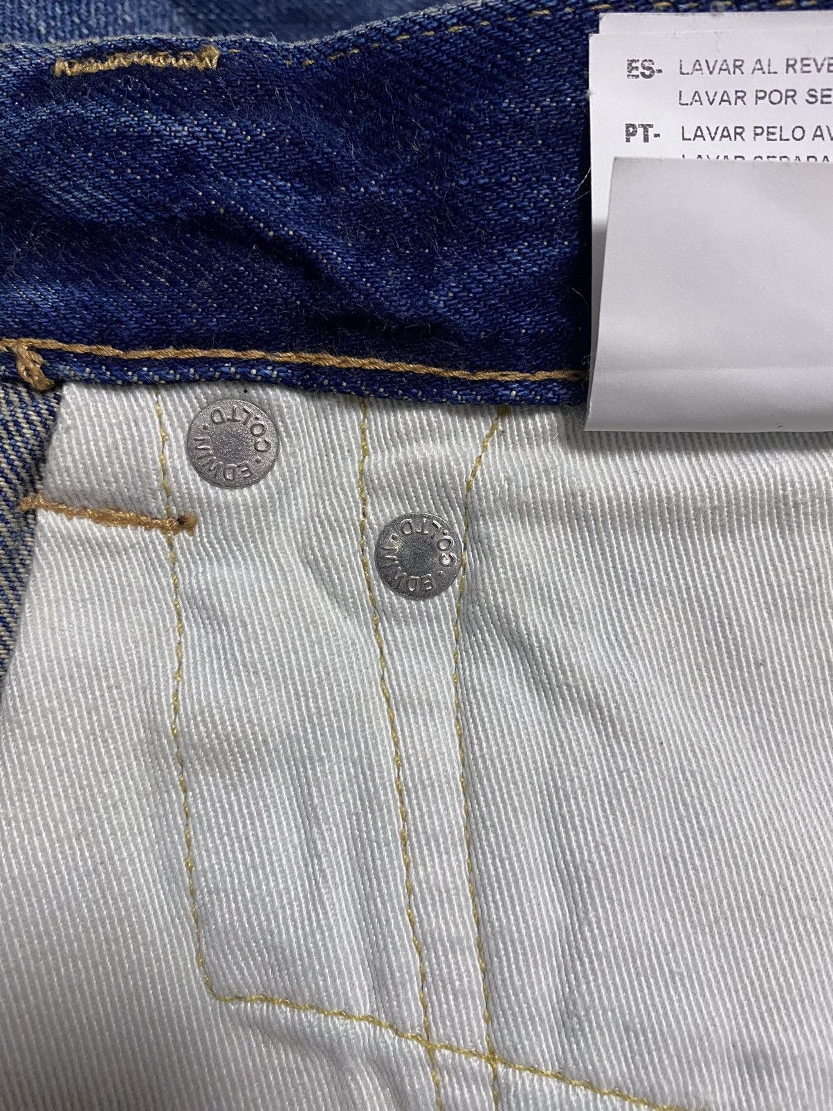 Edwin Edwin ED-80 Rainbow Selvedge Washed Patchwork Torn Denim Size US 28 / EU 44 - 17 Thumbnail