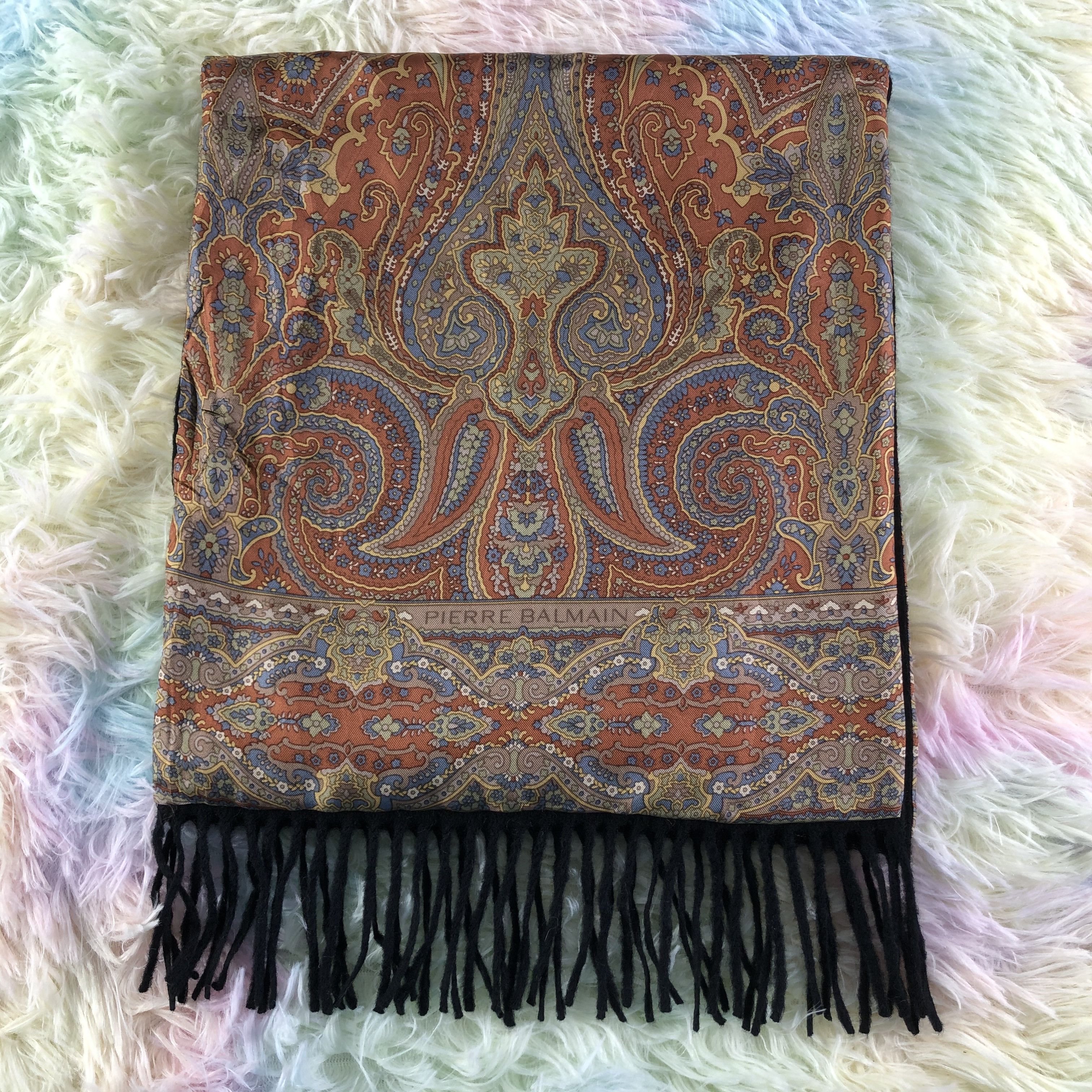 Vintage Pierre Balmain Scarf / Muffler / Neckwear - KM237 Size ONE SIZE - 2 Thumbnail