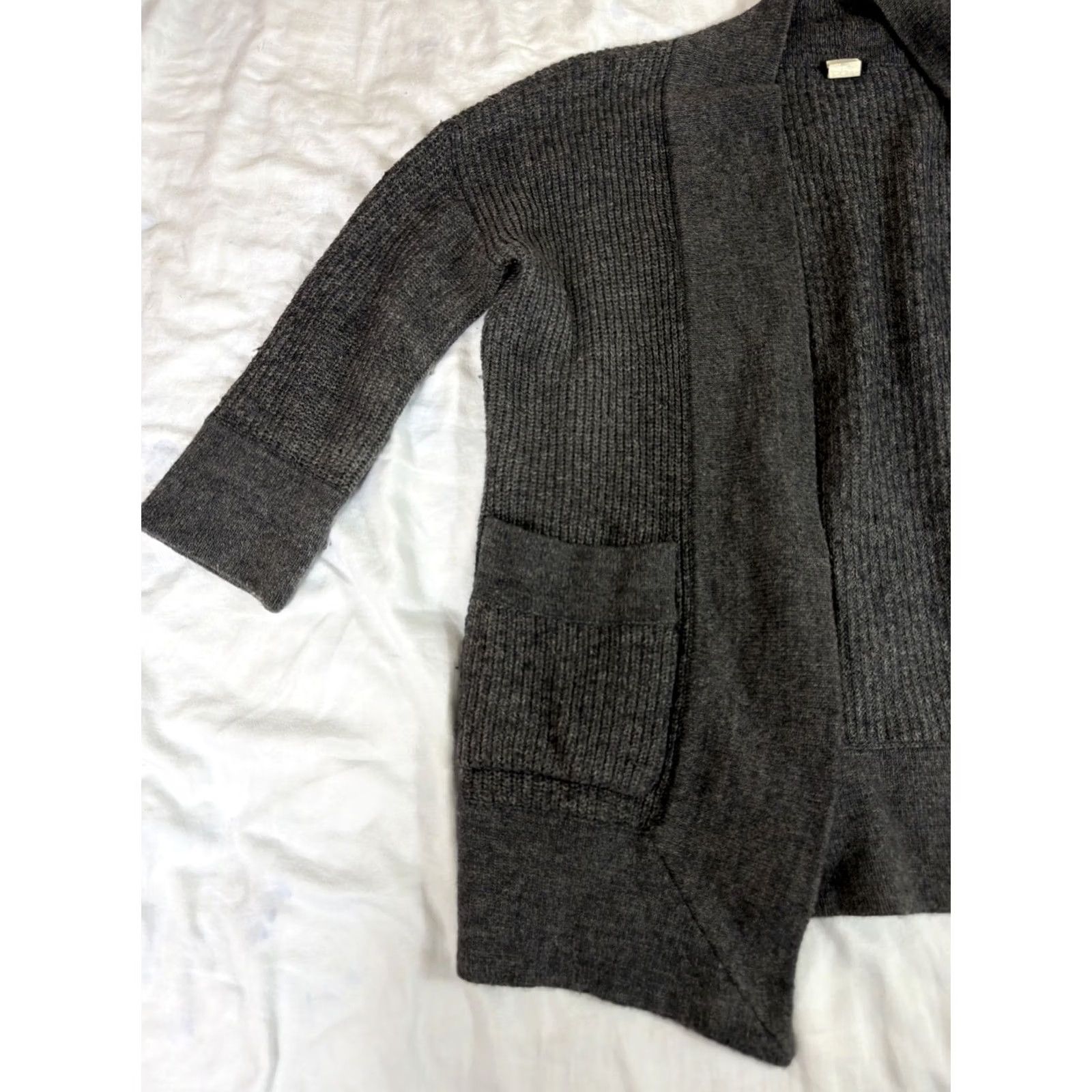 J.Crew VINTAGE J.CREW Cardigan Women XS Gray Merino Wool Alpaca Pockets Sweater Size XS / US 0-2 / IT 36-38 - 3 Thumbnail