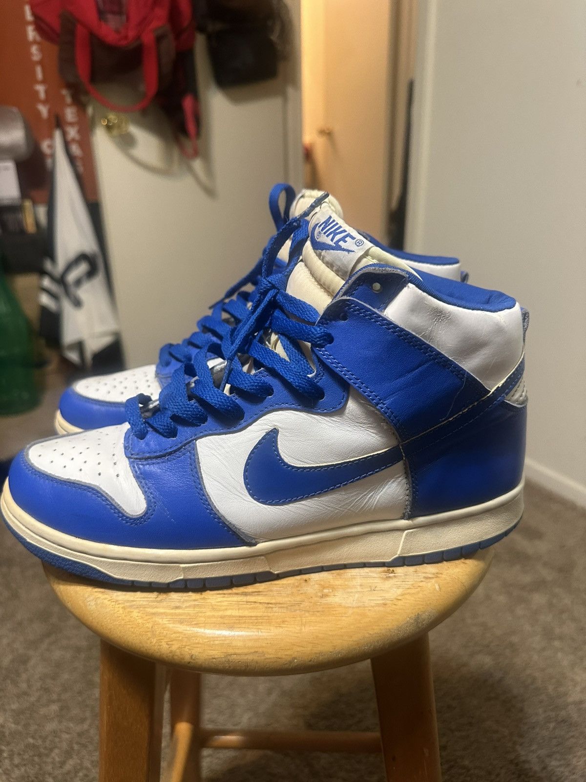 Nike Vintage Nike dunk high LE “Kentucky” 1999 size 10 Size US 10 / EU 43 - 3 Thumbnail