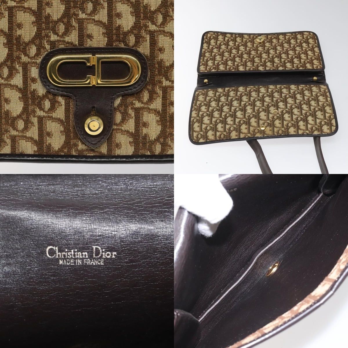 Dior DIOR Trotter Canvas Shoulder Bag Brown Size ONE SIZE - 11 Thumbnail