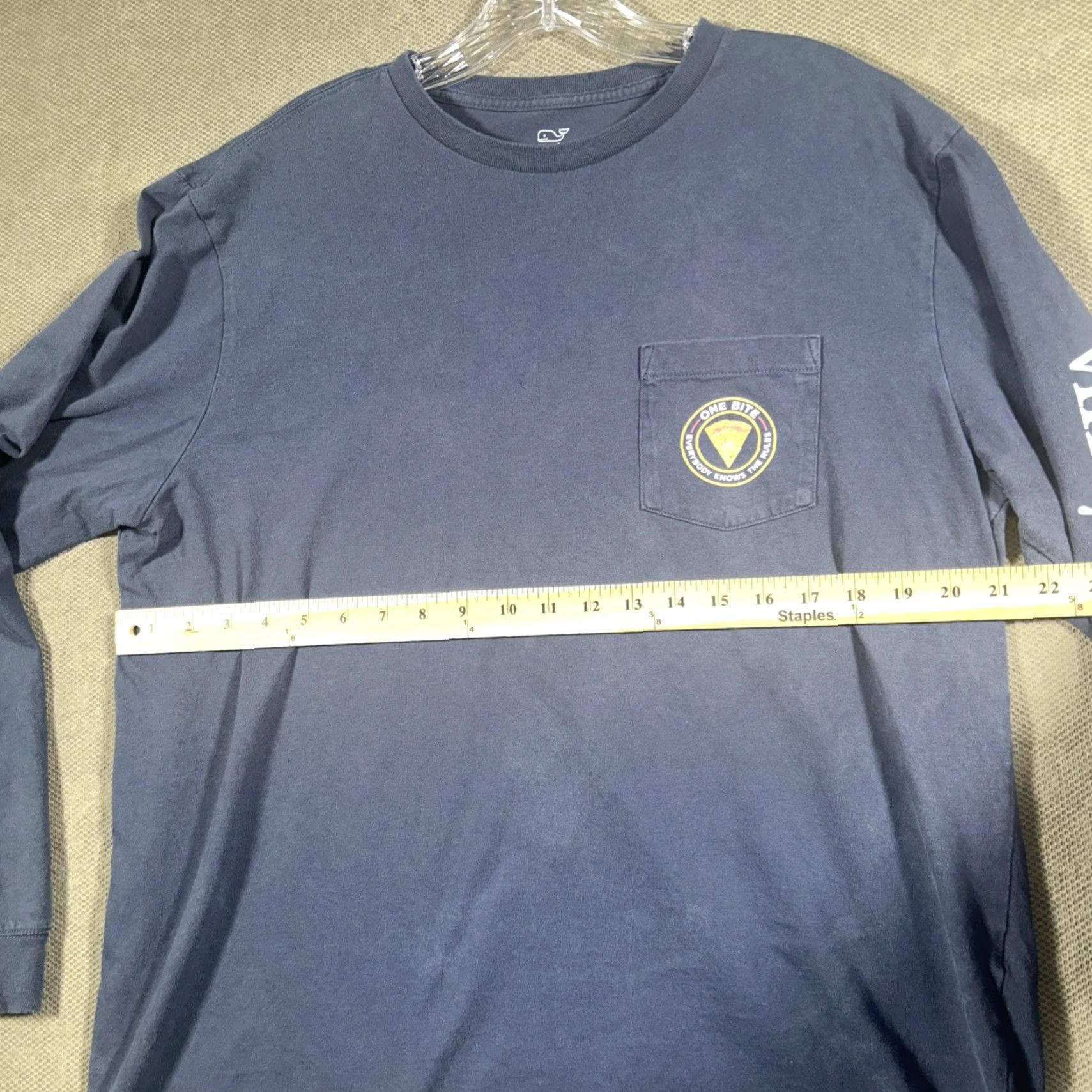 Vineyard Vines Vineyard Vines Shirt Mens Large L Blue Long Sleeve Cotton Logo Pizza Size US L / EU 52-54 / 3 - 6 Thumbnail
