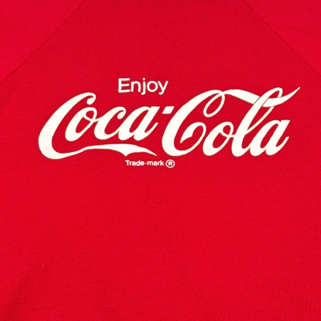 Vintage VINTAGE Coca Cola Sweater Shirt Adult M Red White Enjoy Coke Raglan USA 80s Mens Size US M / EU 48-50 / 2 - 2 Thumbnail