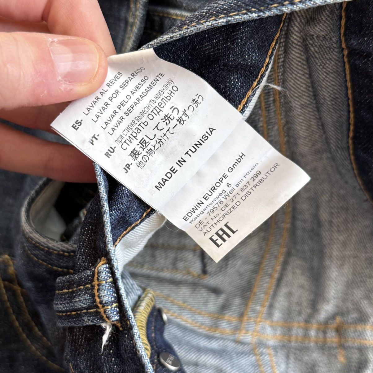 Edwin 📌 Crazy Edwin Japan Selvedge Denim Washed Jeans Size US 29 - 12 Thumbnail