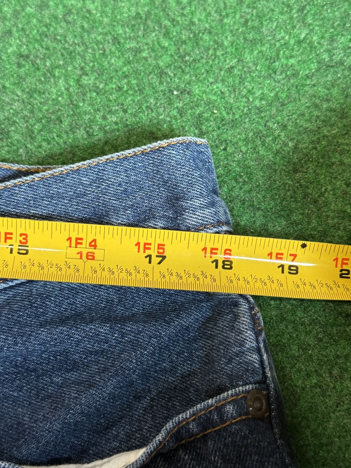 Route 66 Y2K Baggy Below Knee Hip Hop Jorts Route 66 13” Denim Shorts Size US 36 / EU 52 - 4 Thumbnail