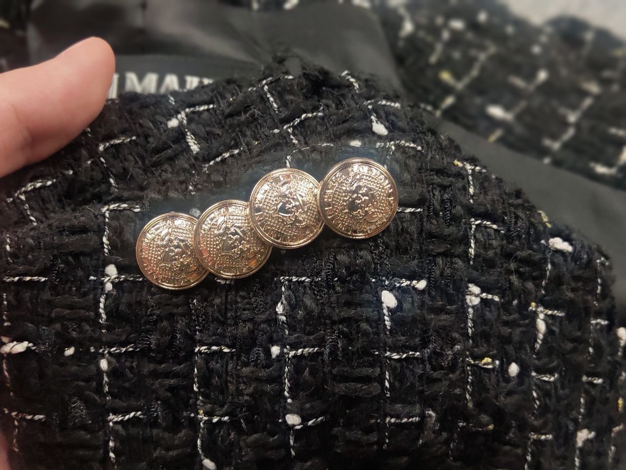 Balmain Balmain Paris Authentic Double Breasted tweed blazer Jacket Size M / US 6-8 / IT 42-44 - 13 Thumbnail