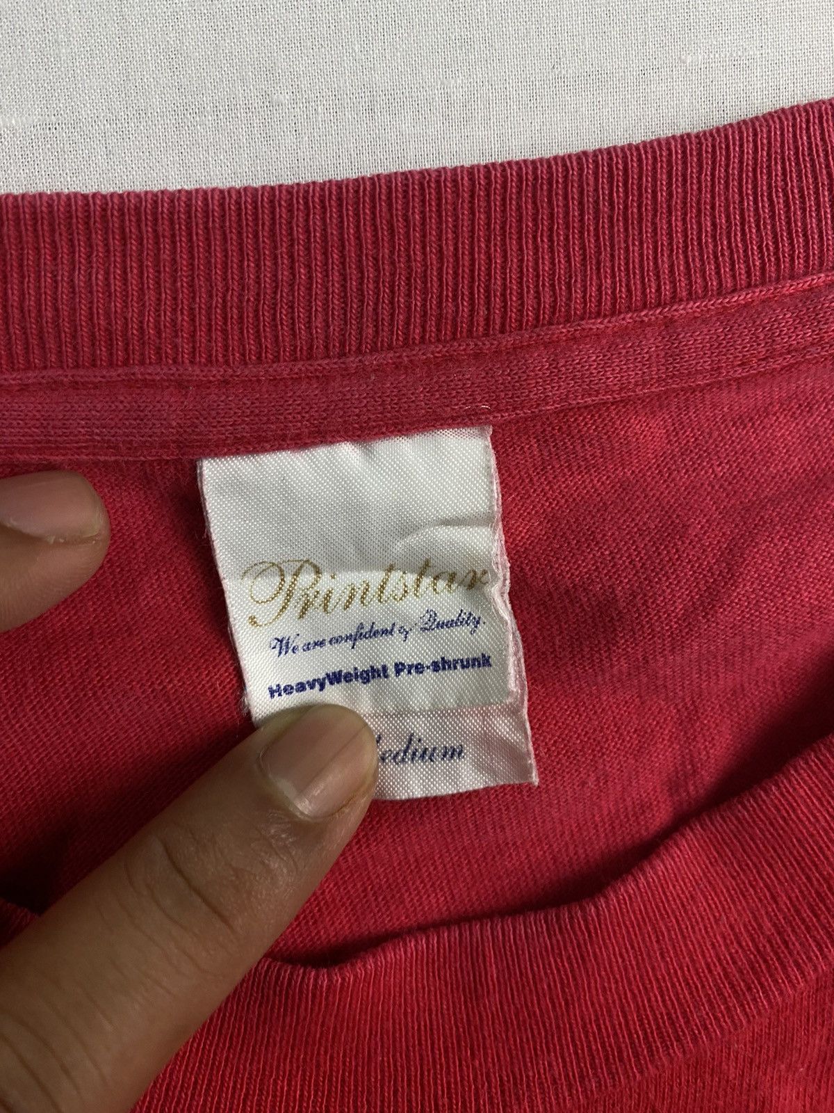 O'Neill × Vintage VINTAGE Oneill Prinstar t-shirt short sleeve M roundneck red Size US M / EU 48-50 / 2 - 2 Thumbnail