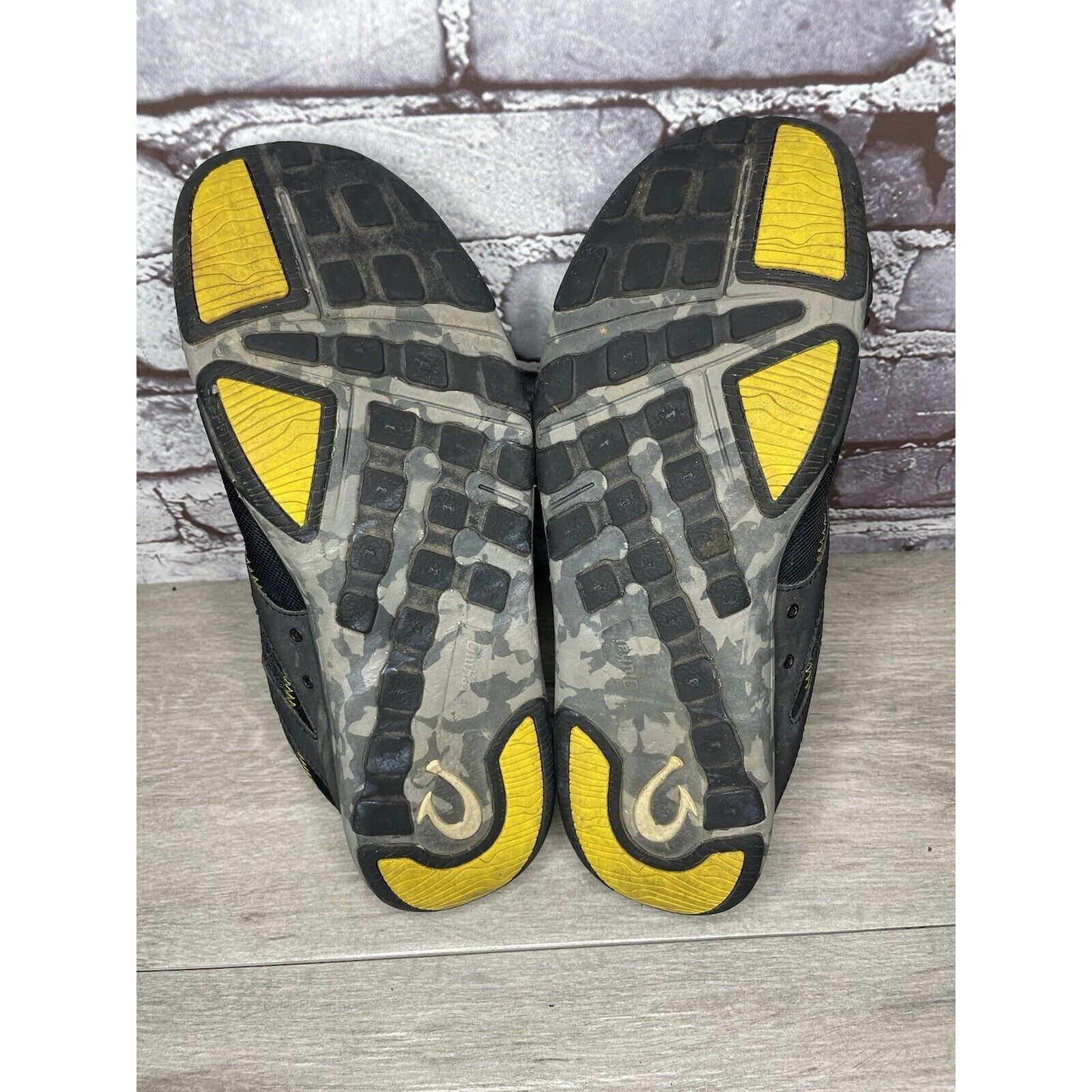 Olukai Olukai Shoes Eleu Trainer Black Camo Yellow Comfort Walking Size US 11 / EU 44 - 24 Thumbnail