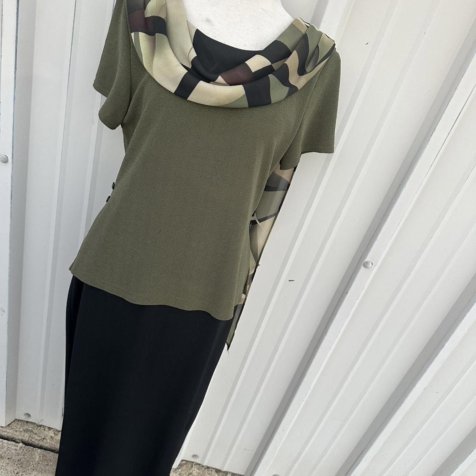 Other Vintage dress with scarf medium Size ONE SIZE - 6 Thumbnail
