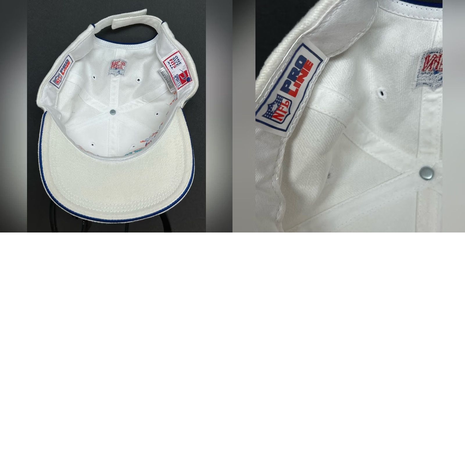 Sports Specialties VINTAGE Denver Broncos Hat Conference Champions Sports Specialties Pro Line Snapback White Mens One Size Size ONE SIZE - 8 Thumbnail
