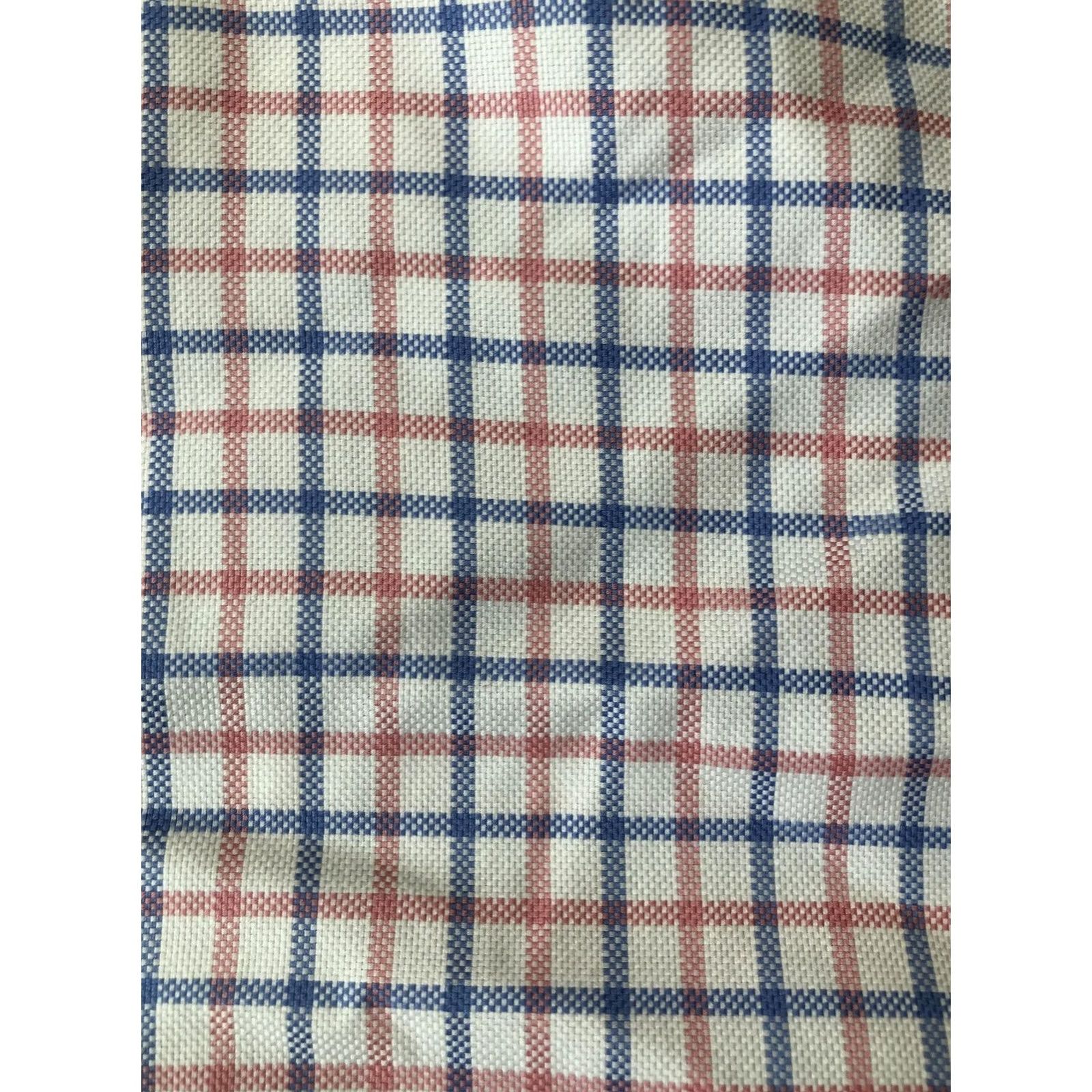 UNTUCKit UNTUCKit Shirt Slim Fit Wrinkle-Resistant White Blue Red Plaid Button-Front Check Cotton Made in Mauritius S Small Mens Adult Small XS? Size US S / EU 44-46 / 1 - 6 Thumbnail