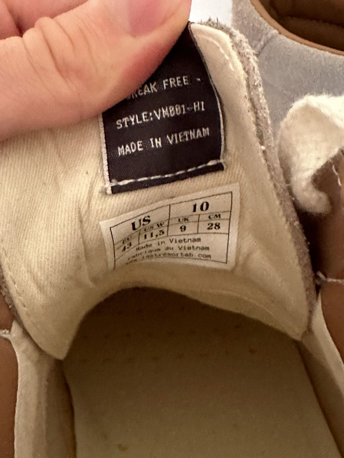 Last Resort AB Last Resort AB Grey Hightops Size US 10 / EU 43 - 4 Thumbnail