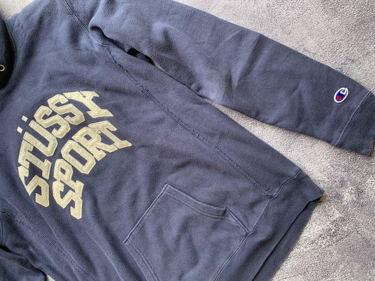 Stussy Stussy Sport × Champion Hoodie Size US XL / EU 56 / 4 - 3 Thumbnail