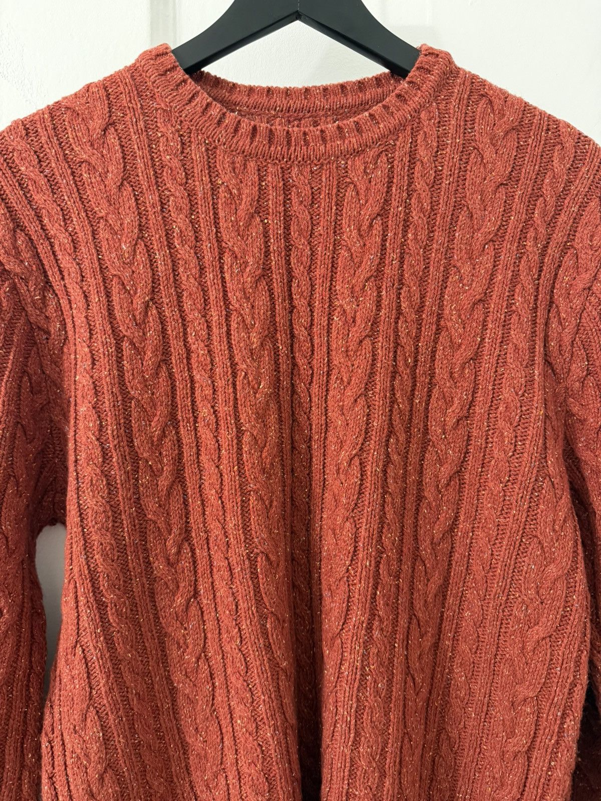 Edwin Edwin Japan Oiler Cable Knit Sweater Red Size US M / EU 48-50 / 2 - 3 Thumbnail