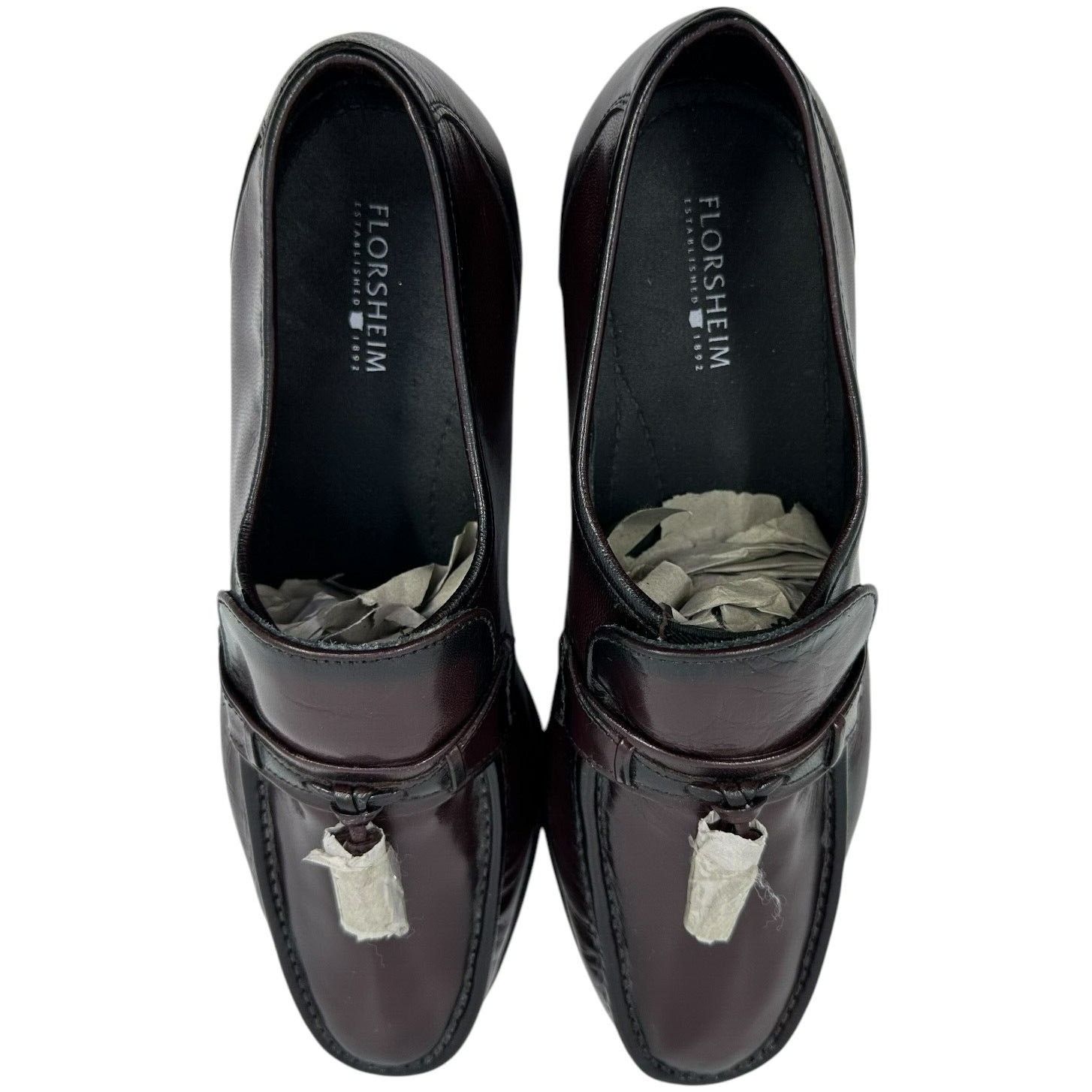 Florsheim Florsheim Mens Shoes 11 3E Brown Leather Tassel Loafers Size US 11 / EU 44 - 5 Thumbnail