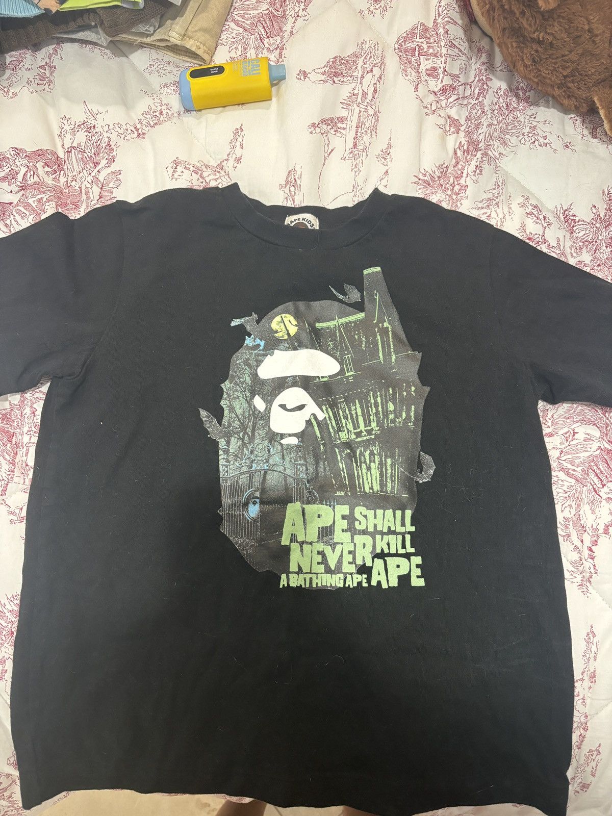 Bape BAPE shall never kill baby tee Size S / US 4 / IT 40 - 1 Thumbnail