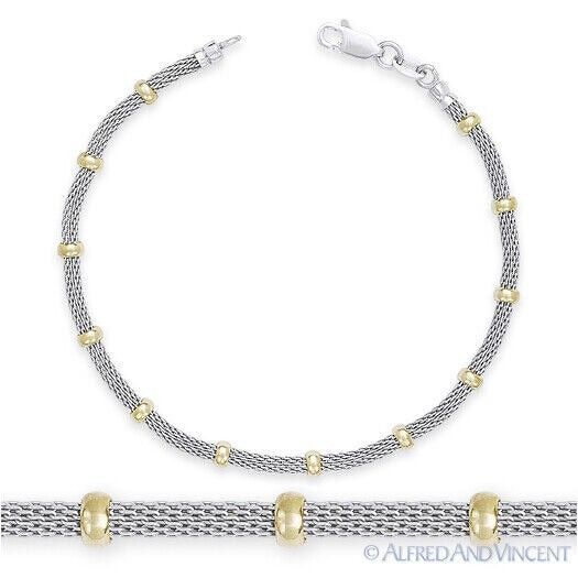 Other Bead & Mesh Chain Bracelet in .925 Sterling Silver Size ONE SIZE - 1 Preview