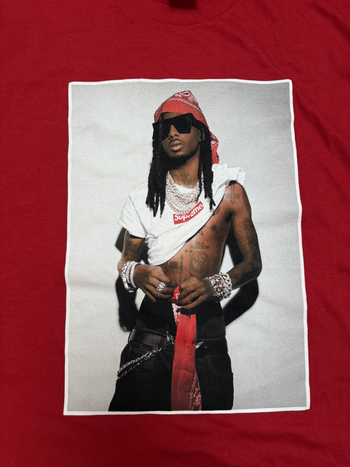 Supreme Playboi Carti photo tee Size US M / EU 48-50 / 2 - 2 Thumbnail