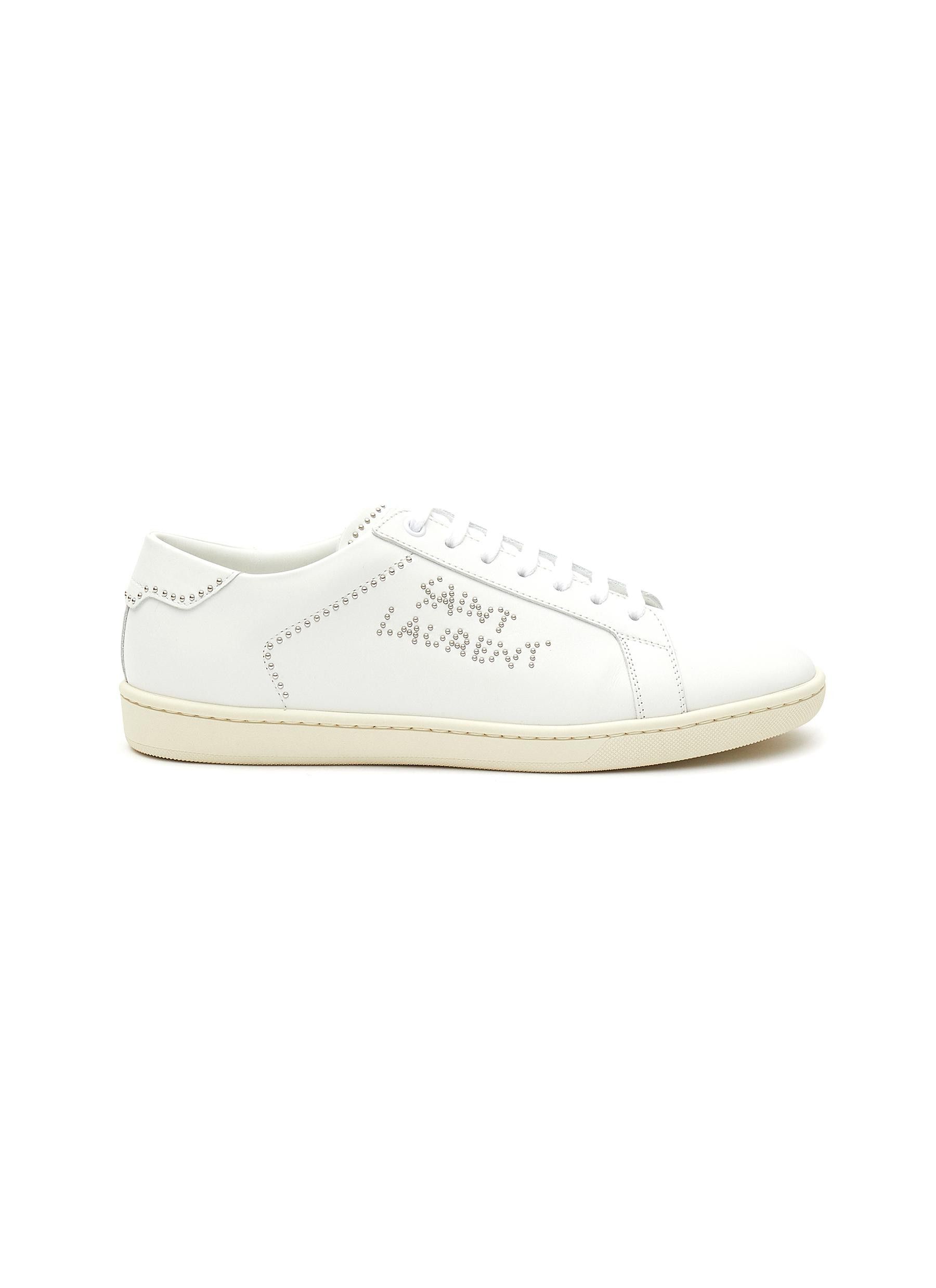 image of Saint Laurent Paris O1S1Wg111223 Sl/08 Low-Top Sneakers In Smooth In White, Women's