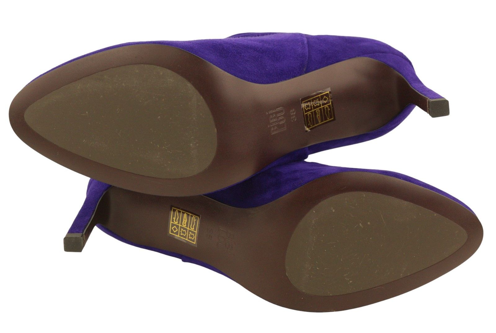 Other BIBI LOU EU38 Suede Leather Crinkled Effect Almond Toe 87551 Size US 7 / IT 37 - 8 Thumbnail