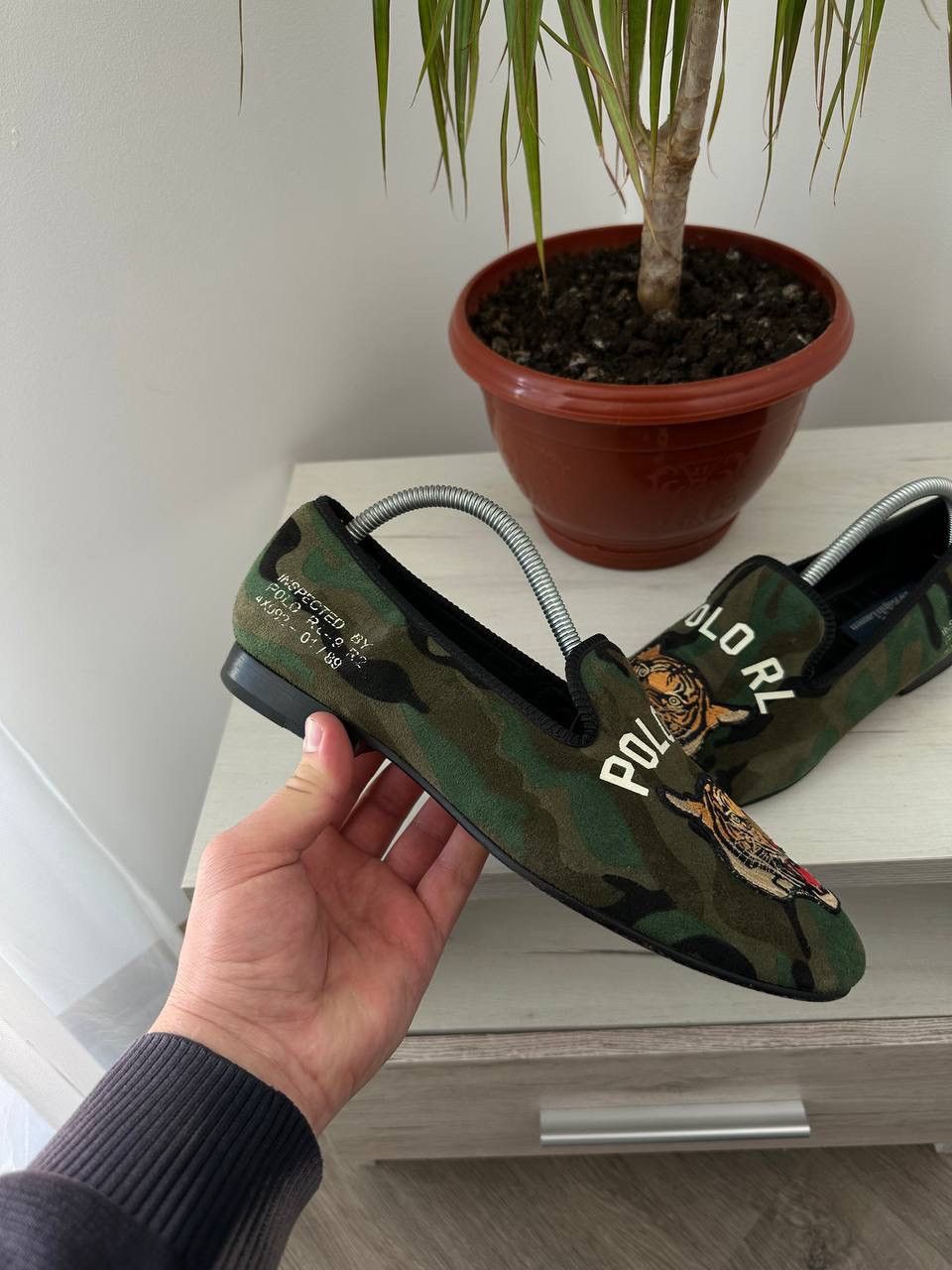 Polo Ralph Lauren × Vintage Vintage Polo Ralph Lauren Green Camo Tiger Shoes Size US 9 / EU 42 - 6 Thumbnail