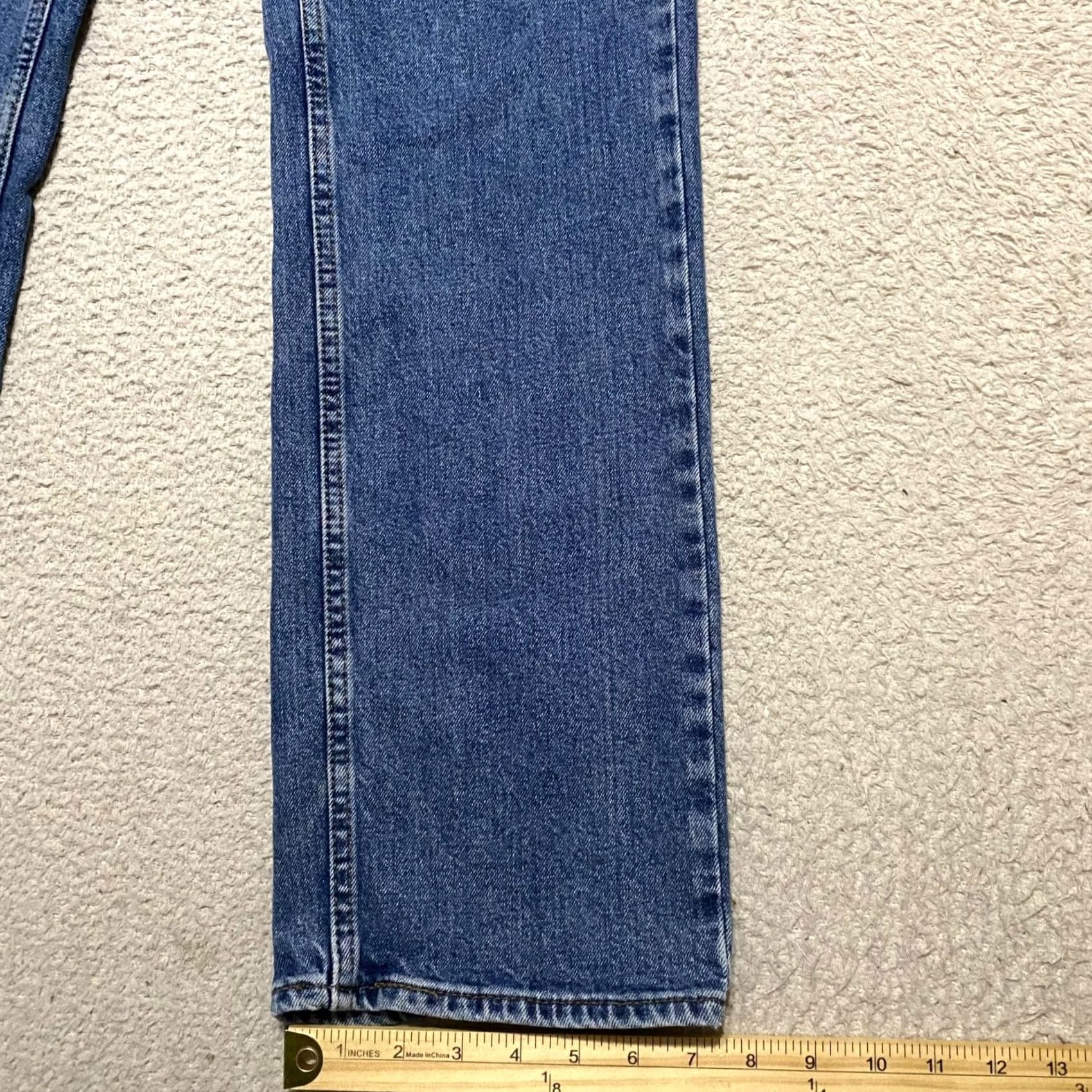 Levi's Levi's Signature Jeans Blue 28x30 Denim Medium Wash Relaxed Straight Mens Regular Adults 5-Pocket Logo Pants Platform? Size US 28 / EU 44 - 5 Thumbnail