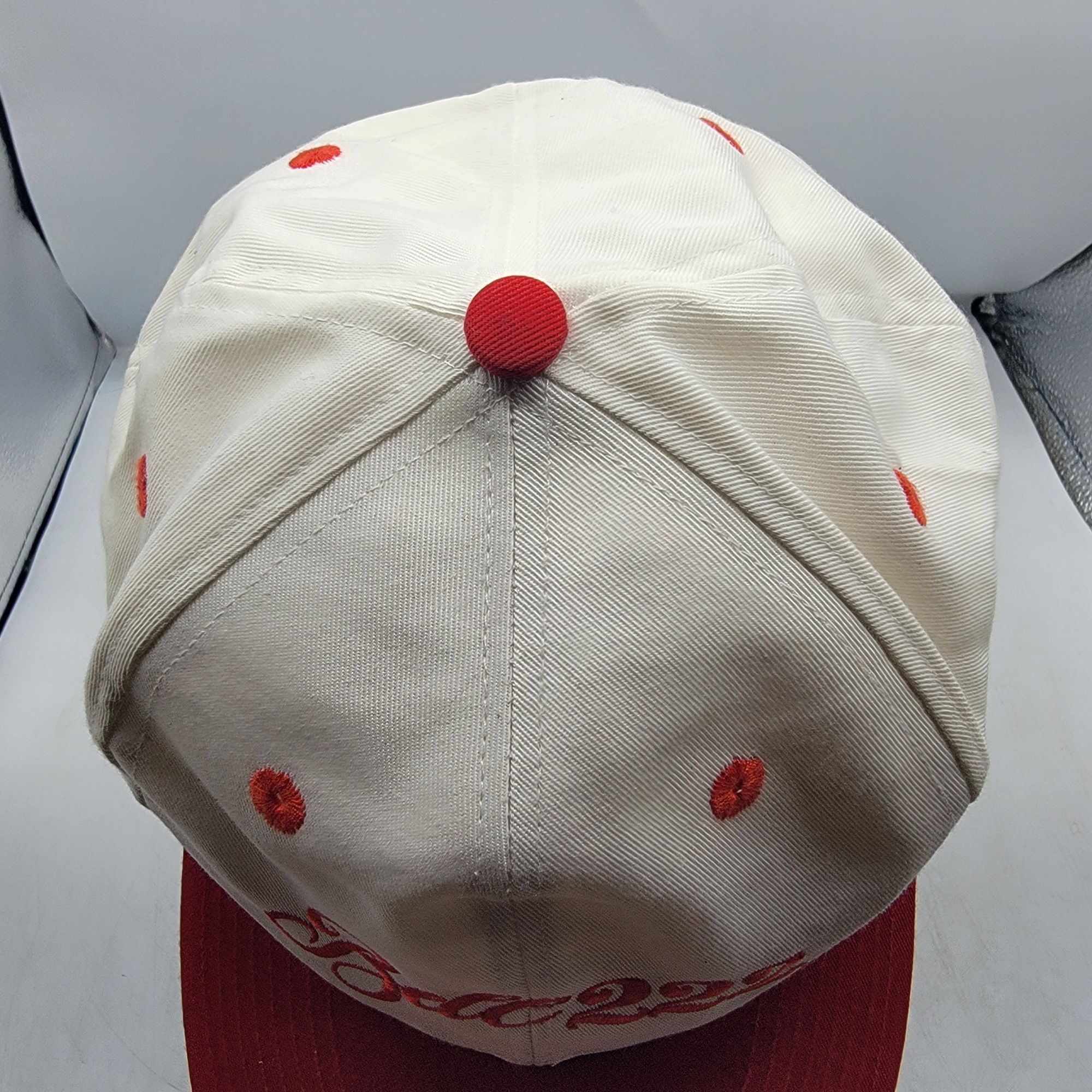 Russell Athletic Russell Athletic Bell 222 Snapback Cap Red White Hat Casual Size ONE SIZE - 6 Thumbnail