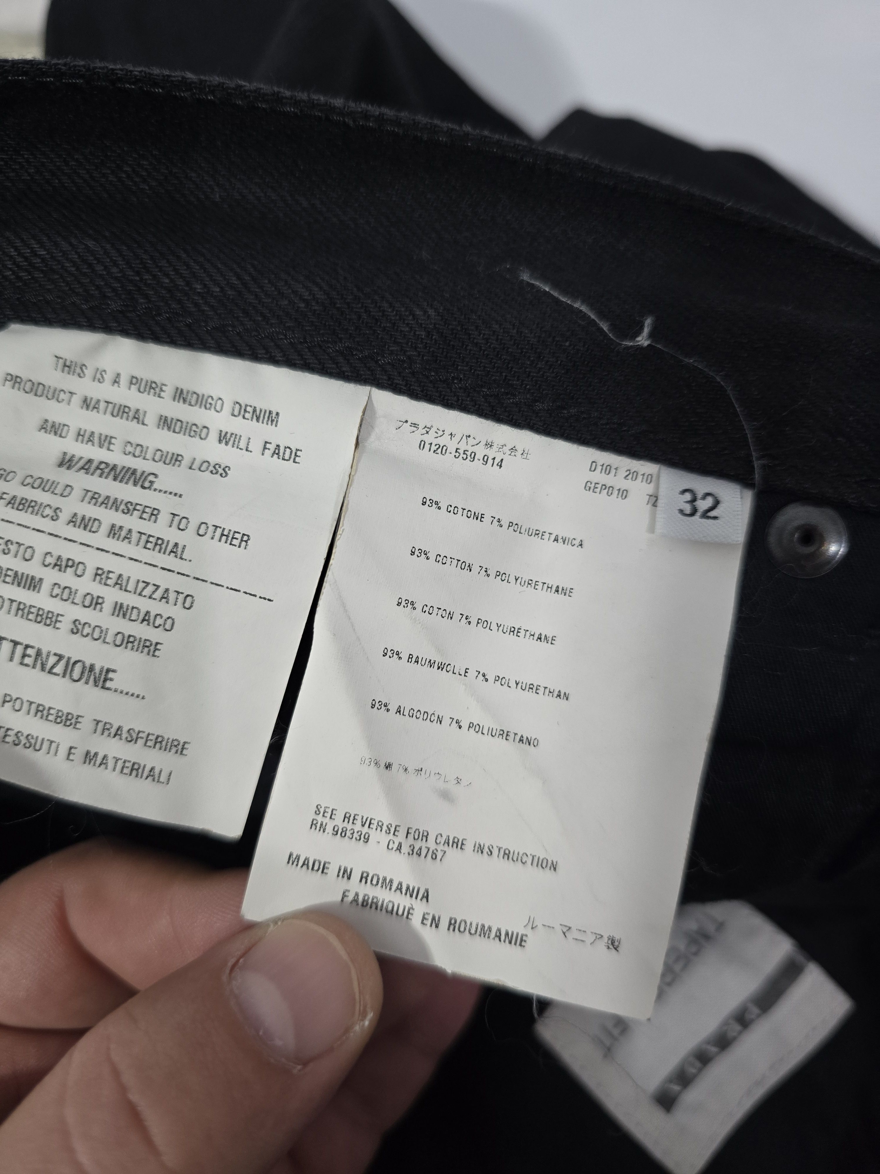 Prada × Vintage PRADA jeans for women EXCELLENT CONDITION Size 32" / US 10 / IT 46 - 8 Thumbnail