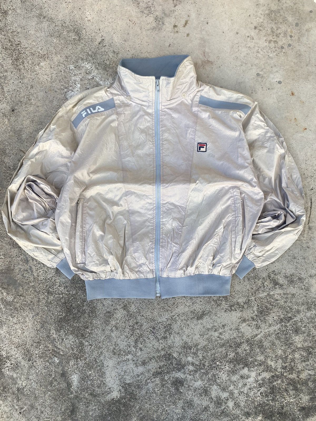Fila Streetwear Vintage Vintage Fila Tracksuit Jacket Parachute Grailed