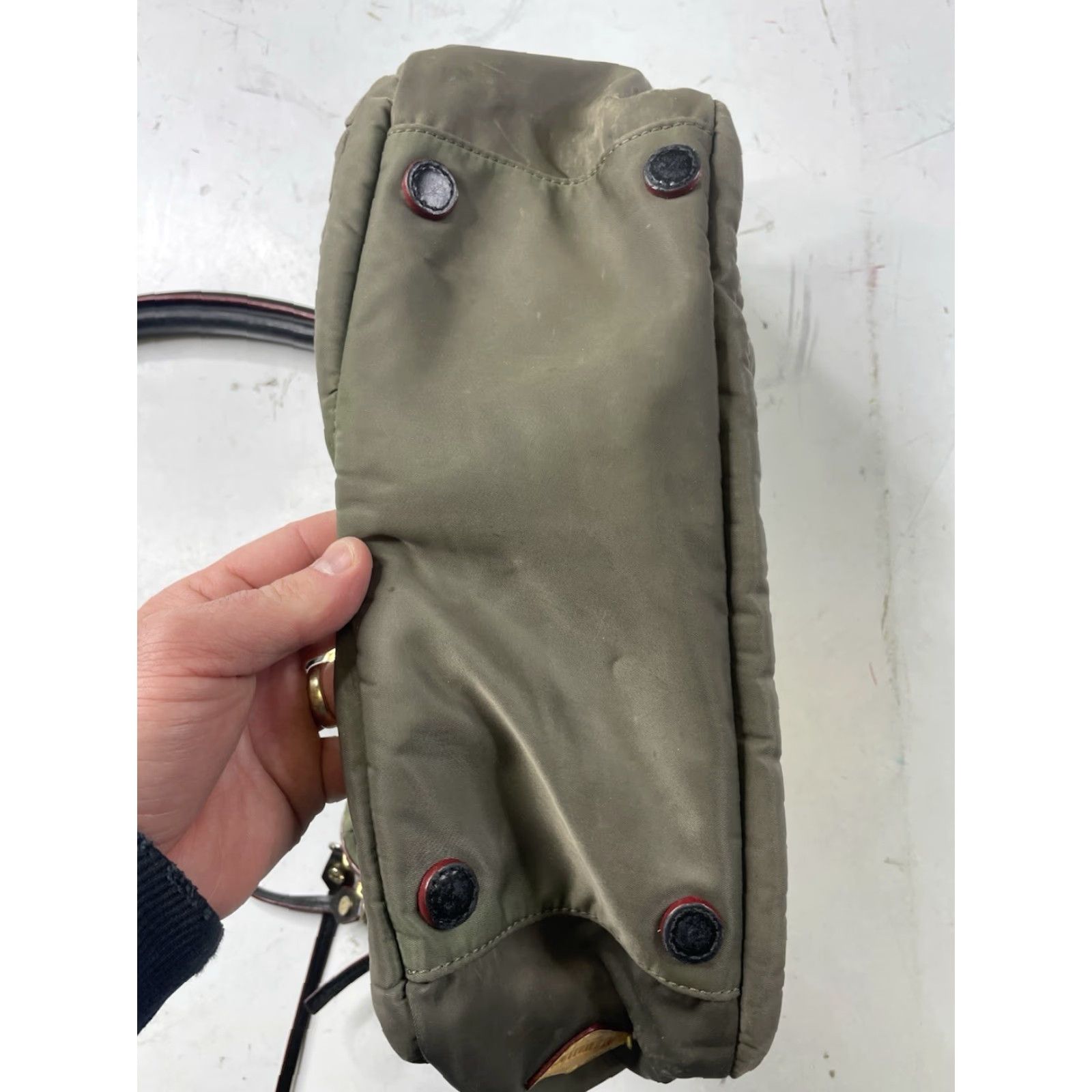 MZ Wallace MZ Wallace Jane Bedford Shoulder Bag Nylon Olive Green Medium Women Size ONE SIZE - 5 Thumbnail