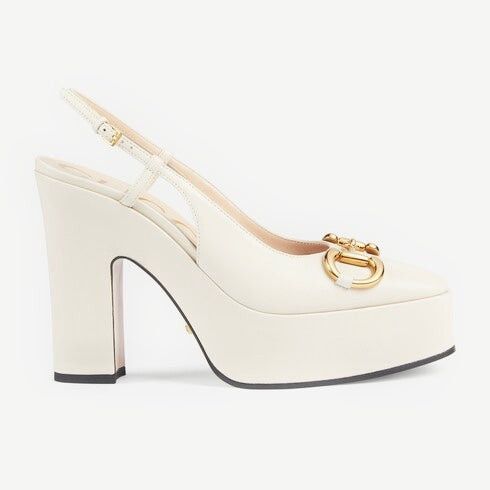 Gucci o1s1wg110125 High Heel Pumps in White Size US 10 / IT 40 - 1 Thumbnail