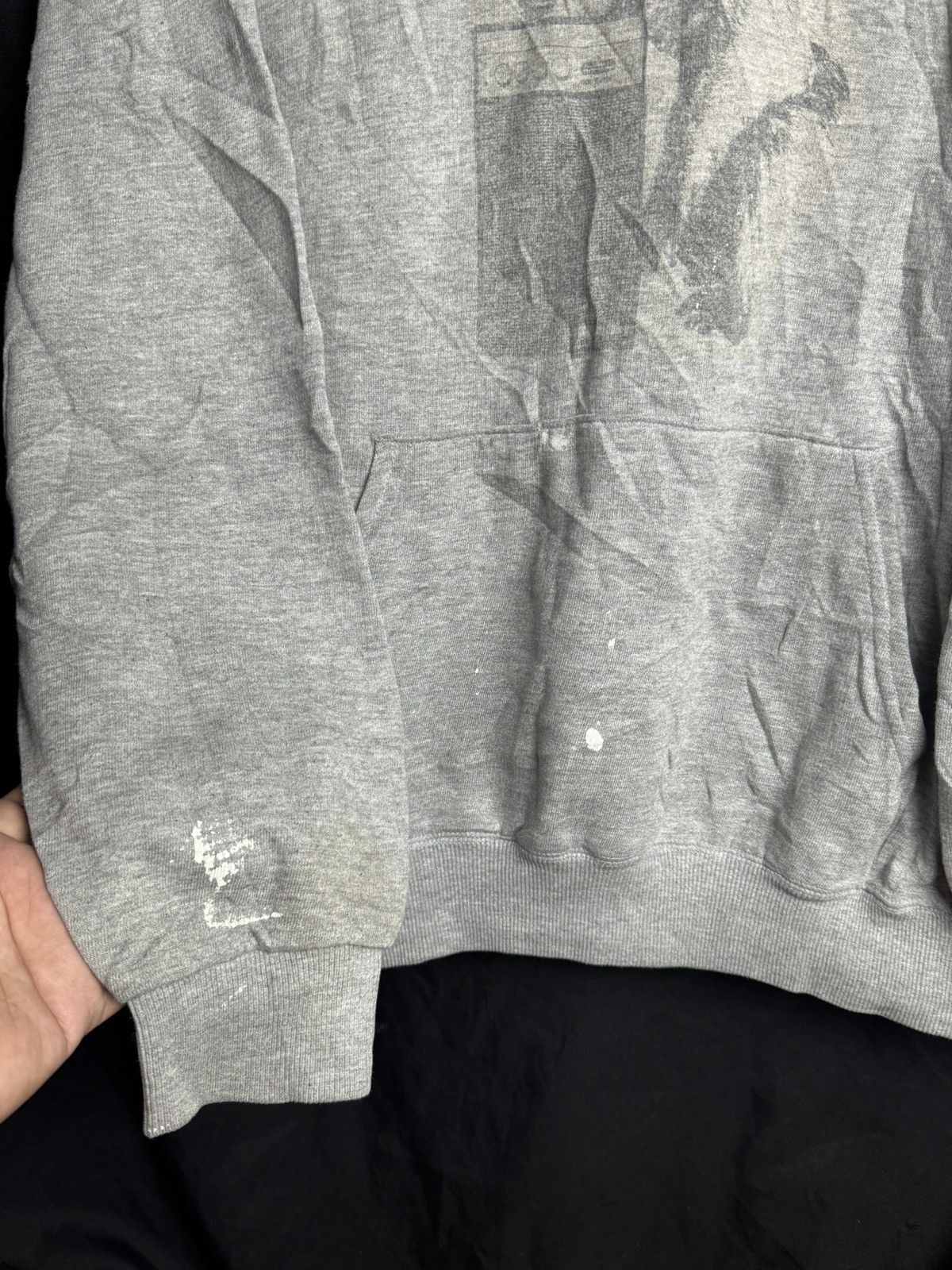 Hysteric Glamour × Japanese Brand × Vintage Japanese Trashed NOT Hoodie Hysteric Styled Size US L / EU 52-54 / 3 - 7 Thumbnail
