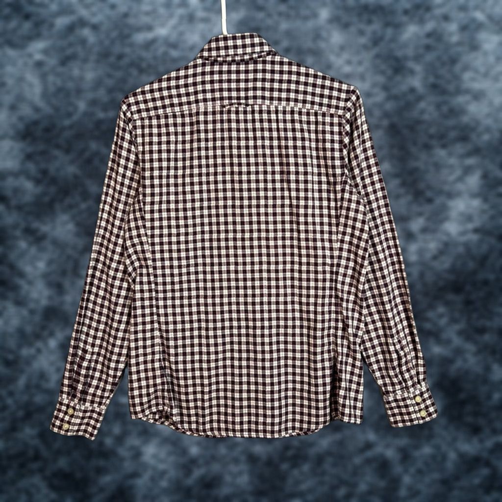 Banana Republic VINTAGE Banana Republic Shirt Plaid 100% Cotton Button-Down Womens Small Red Long Sleeve Collared Womens Size S / US 4 / IT 40 - 1 Thumbnail