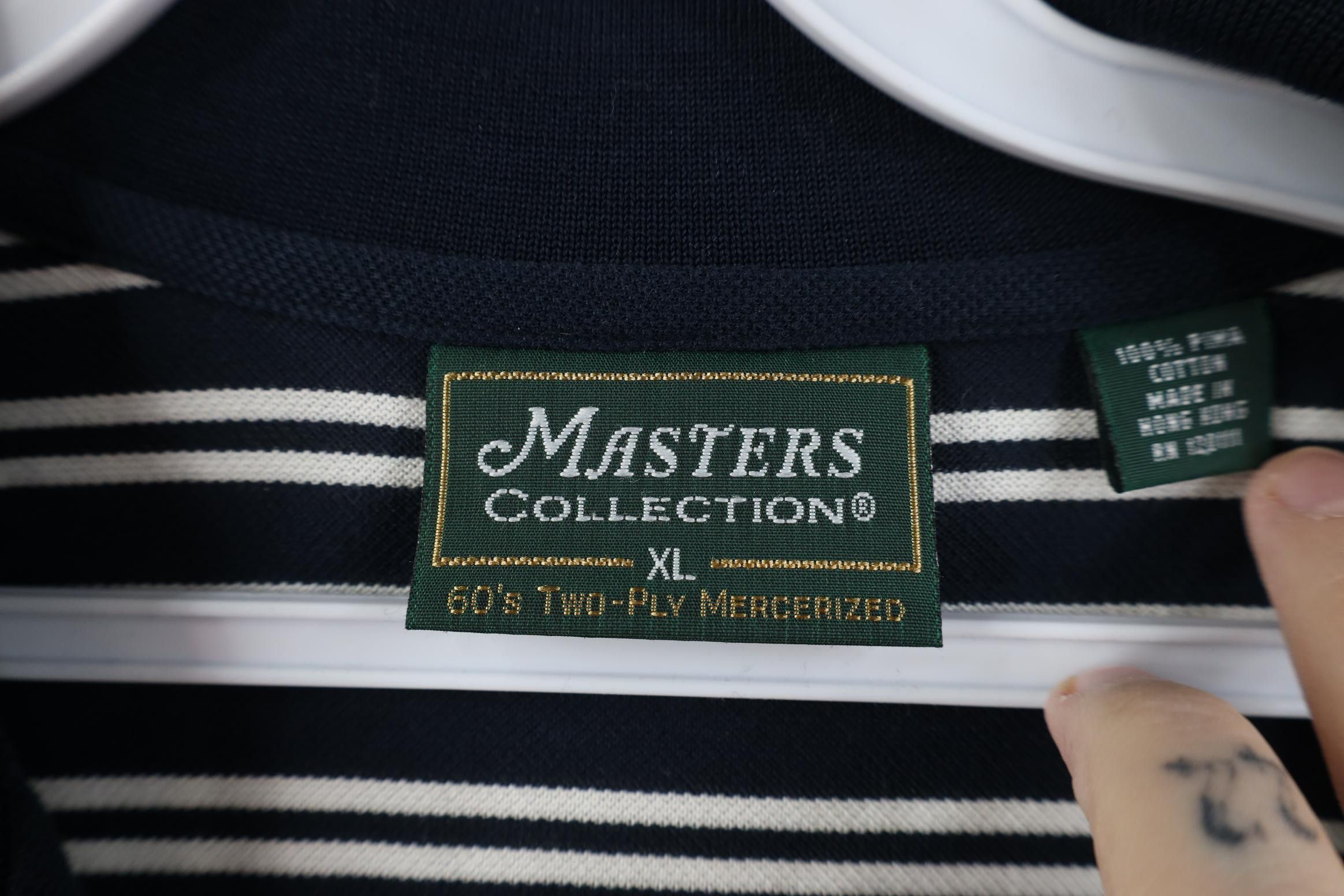 Vintage Vintage 90s Y2K The Masters Augusta Golf Polo Shirt Blue Size US XL / EU 56 / 4 - 7 Thumbnail